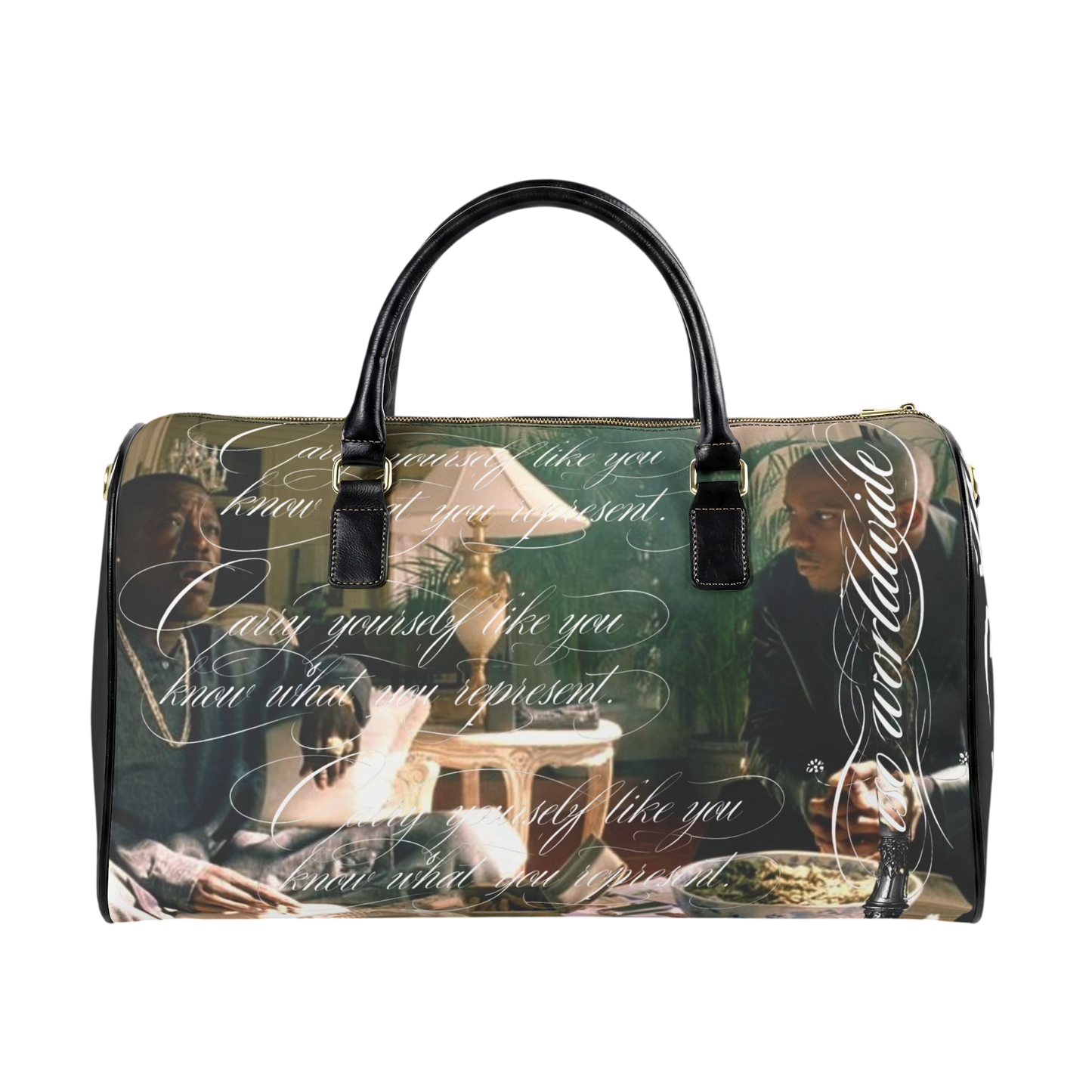 DINNER TABLE POLITICS DUFFLE — ISO 001