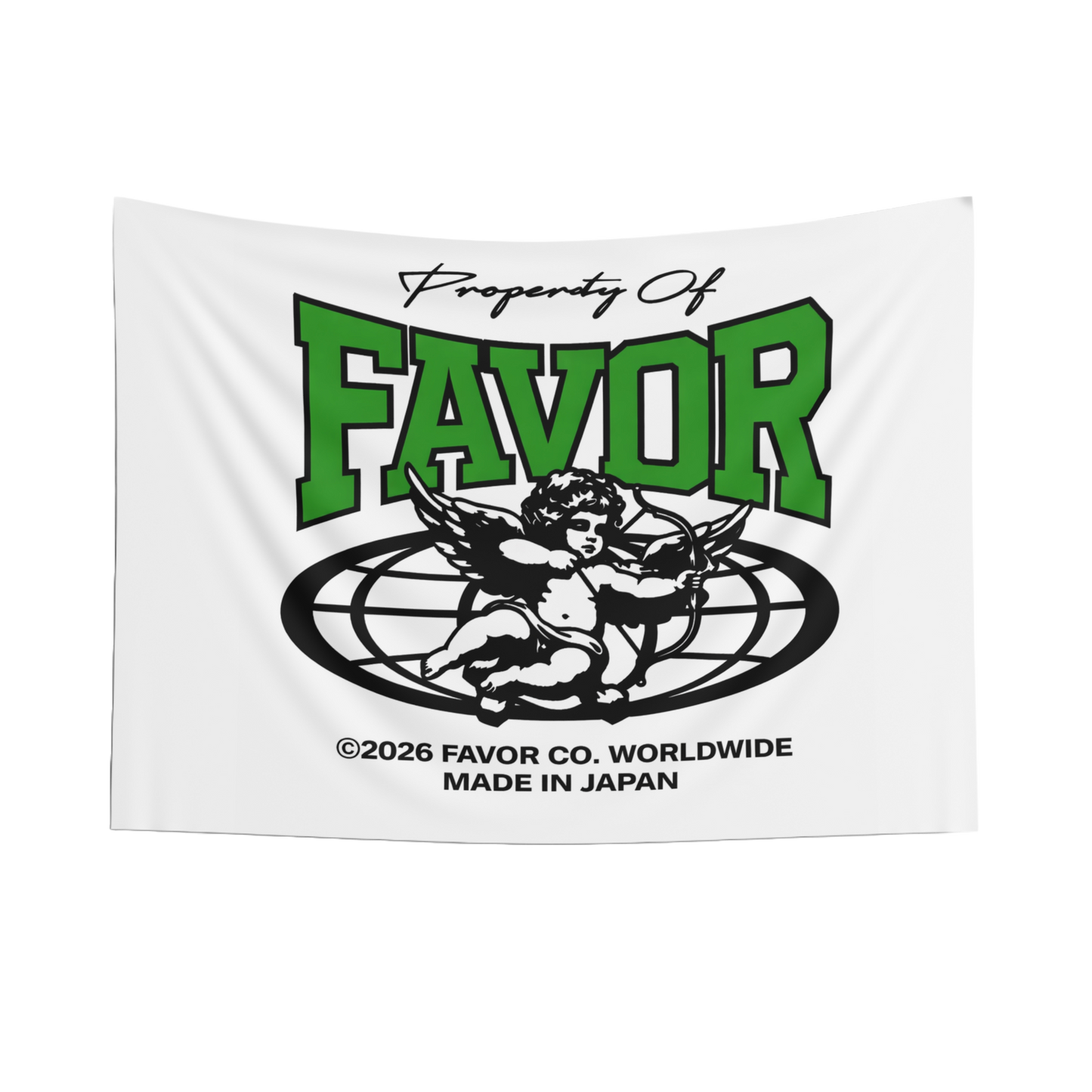 IN FAVOR WE TRUST FLAG (WHITE)