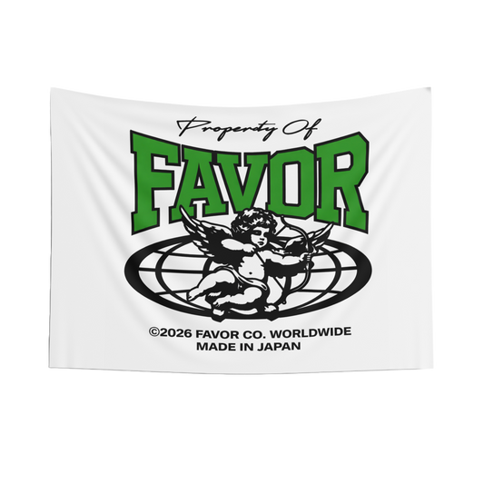 IN FAVOR WE TRUST FLAG (WHITE)