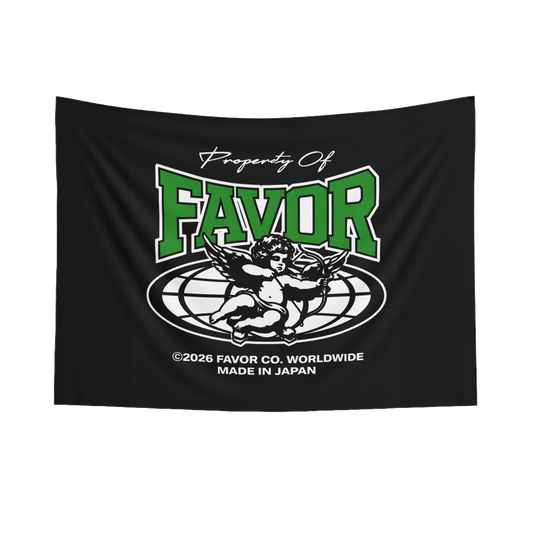IN FAVOR WE TRUST FLAG (BLACK)